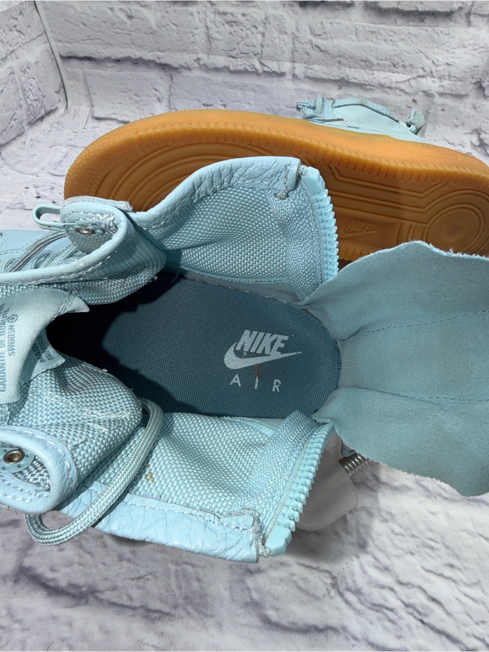 Nike SF Air Force 1 Mid GS 'Ocean Bliss' Boys Size 7Y Shoes Style: AJ0424-401 - Picture 11 of 11
